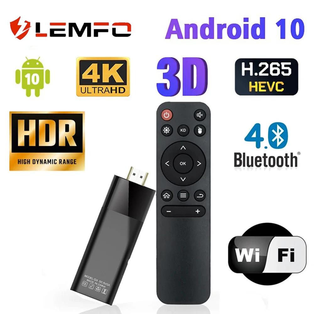 LEMFO Q6 Ʈ TV ƽ, ȵ̵ 10,  , 4K HDR10, 2GB, 16GB ̴ TV ƽ, ȵ̵ 10.0 Ʈ TV ڽ, 1GB, 8GB ̵ ÷̾